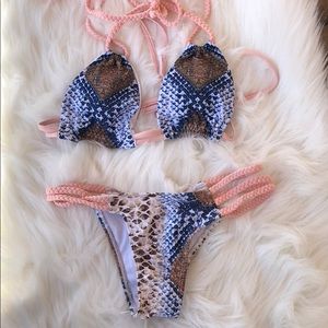 Brazilian Bikini - snake print